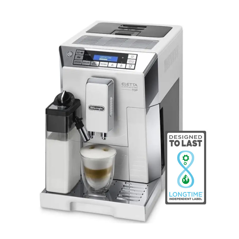 Delonghi Eletta coffee machine with LONGTIME label