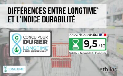 Quelles différences entre le label LONGTIME® et l’indice de durabilité français ?