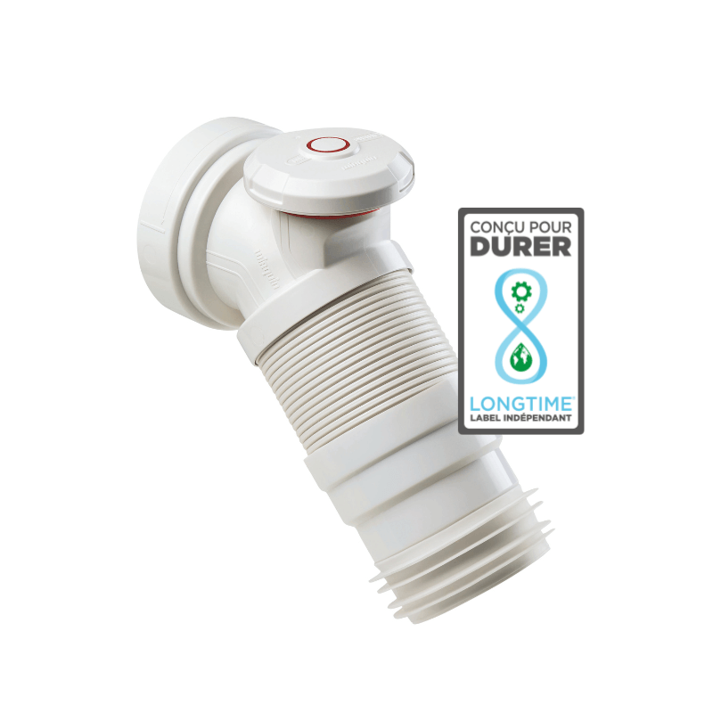 Meccanismo WC A Doppio Scarico Wirquin 1245832 3/6L – Ricambio Per Cassetta Con Sistema Di Bloccaggio Coperchio (Bianco)